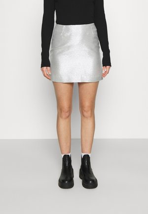Mini skirts  - silver-coloured
