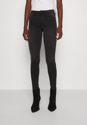 Skinny-Farkut - black denim