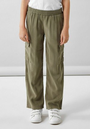 STRAIGHT FIT - Cargohose - deep lichen green