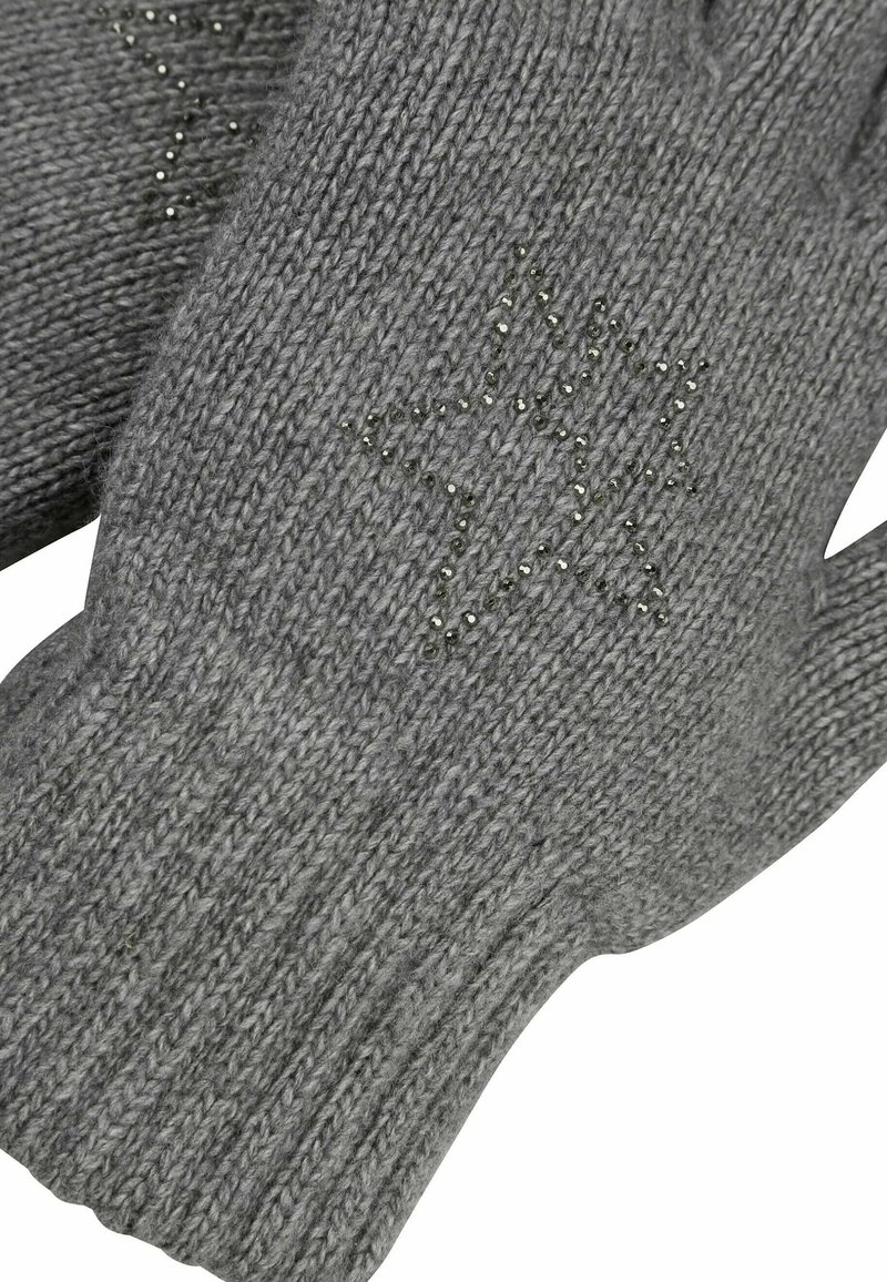 Damen Fäustlinge | MIAMODA Fingerhandschuh grau - PJ46701 Damen Fäustlinge | MIAMODA Fingerhandschuh grau - PJ46701