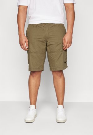 Shorts - mottled olive