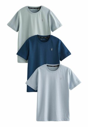 REGULAR FIT BRACE CREW 3 PACK - T-Shirt basic - blue