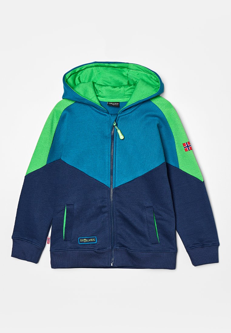 Trollkids Sweater met rits blauw Trollkids Sweater met rits blauw