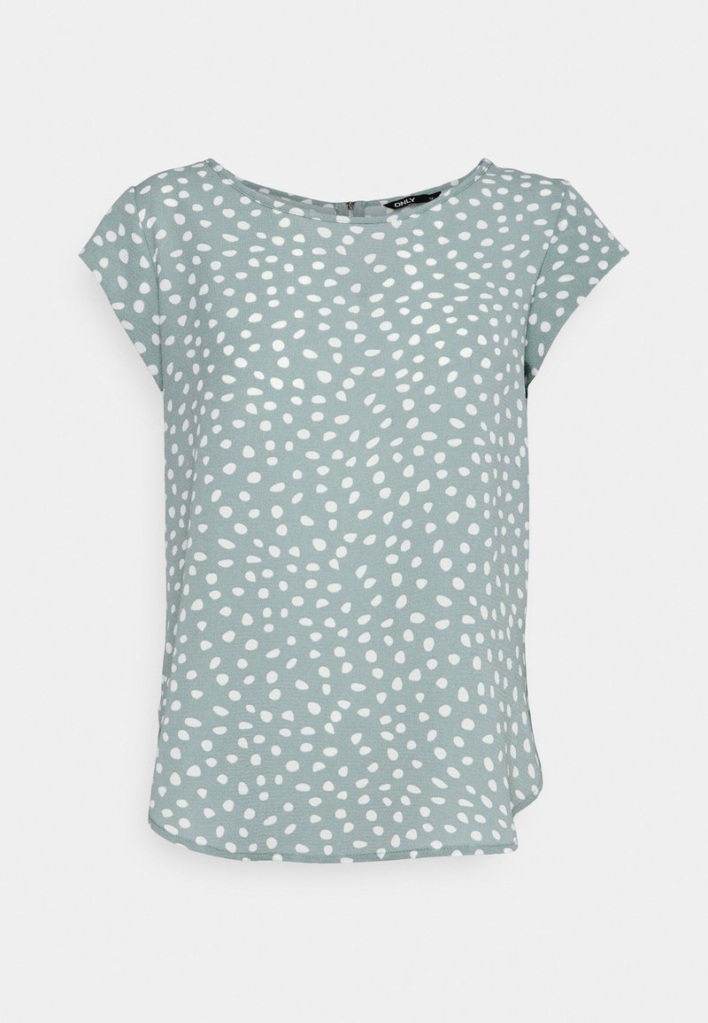 ONLY Petite ONLVIC - T-shirt estampada - chinois green big karo dot