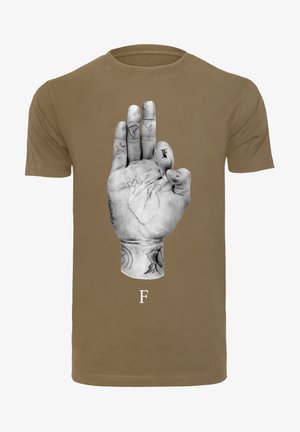 Mister Tee FMS SIGN - Nyomott mintás póló - olive