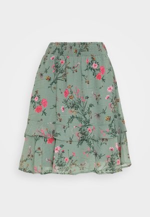 Vero Moda VMROSA SMOCK SKIRT - Mini krilo - laurel wreath
