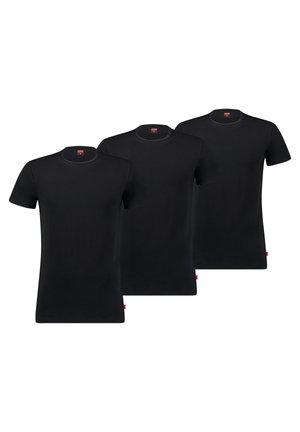 CLASSIC SOLID CREW 3 PACK - Undertrøye - jet black