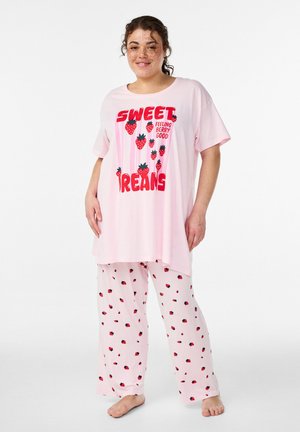 MIT HOHER TAILLE UND FRUCHT-PRINT - Pyjamabroek - cherry blossom aop