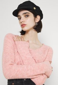 Pieces PCELLEN V NECK - Camisola - misty rose