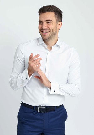 Suitable DUBBEL MANCHET PRINT  - Shirt - wit