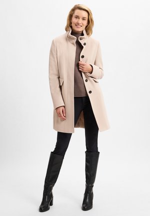 MIT STEHKRAGEN - Classic coat - beige