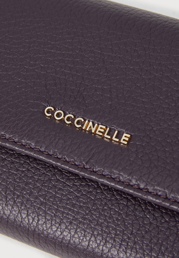 METALLIC SOFT - Wallet - prune2