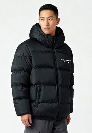 FOLLOW YOUR HEART EMBROIDERY UNISEX  - Winterjacke - black