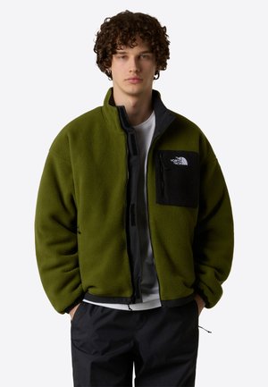 M YUMIORI REVERSIBLE JACKET - Fleecetakki - tnf black woodland gree