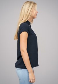 Cloud 5ive V-NECK MIT DEKO KNOPFLEISTE - Bluse - navy