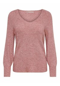 ONLY - ONLATIA L/S V NECK CUFF  NOOS - Strickpullover - dusty rose Thumbnail-Bild 1