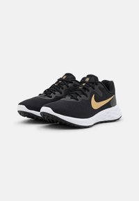 Nike Performance NIKE REVOLUTION 6 - Scarpe da corsa su strada - black/metallic gold/white