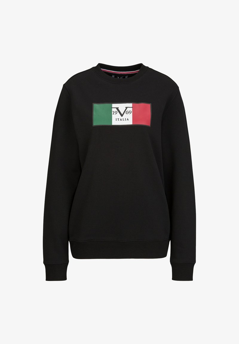 19V69 Italia NICO LOGO CARRIER - Sweater - black