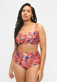 Zizzi - EXTRA HIGH-WAISTED WITH PRINT - Bikini-Hose - retro flower Thumbnail-Bild 1