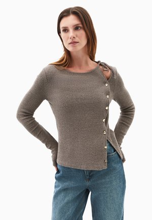 Cardigan - morel melange