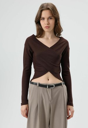 CROSSOVER FRONT - Longsleeve - brown