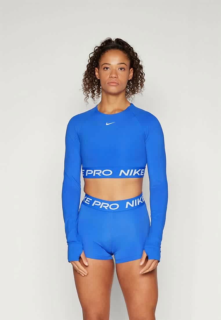 nike pro aeroadapt long sleeve cropped top