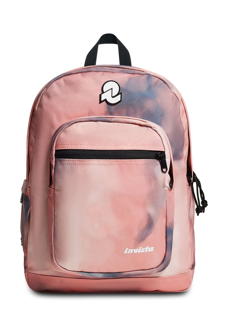 Invicta Zaino Americano Fantasy Blu - 25L, Mono Scomparto Con Tasca Porta PC, Tasche Laterali - Per Scuola, Università E Viaggio, Inserti Riflettenti