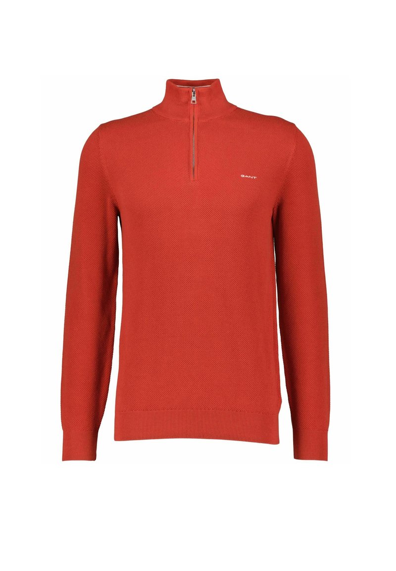 GANT HALFZIP - Strickpullover - rot