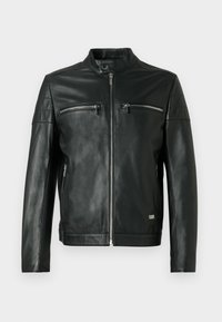 JACKET - Δερμάτινο μπουφάν - black