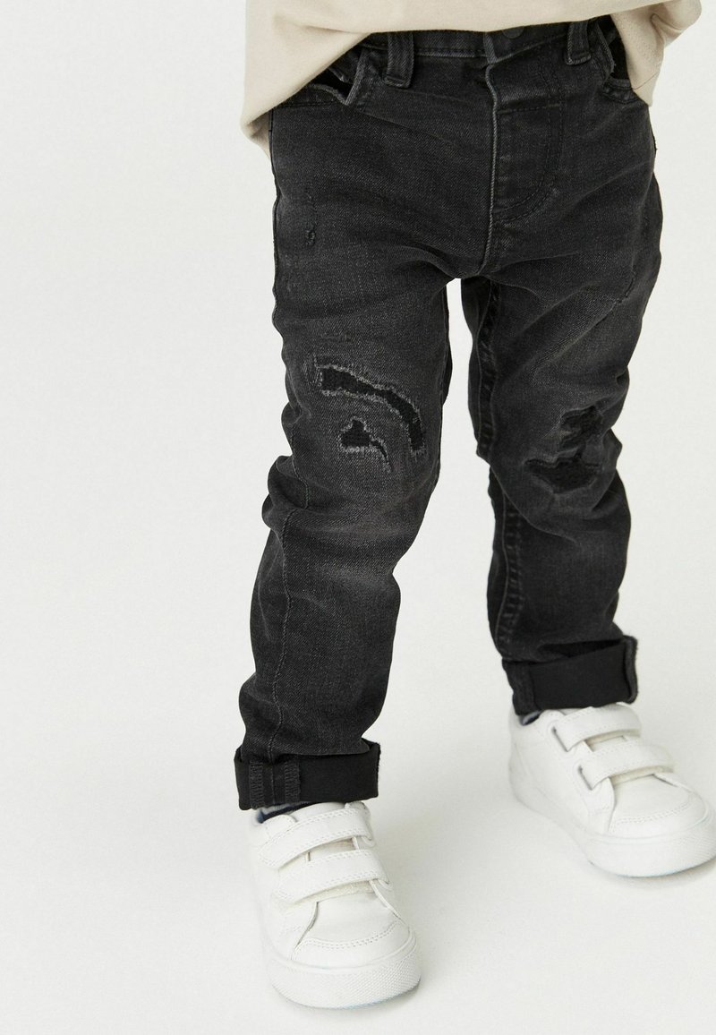 Next - DISTRESSED - Tiesaus kirpimo džinsai - black denim, Padidinti