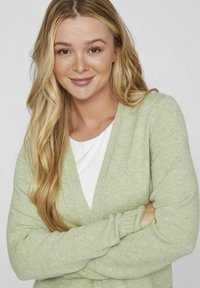 VILA VIRIL OPEN  - Strickjacke - swamp