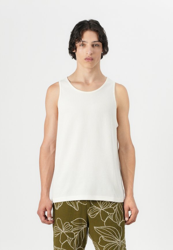 TEXTURE TANK - Top - ivory frost