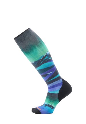 SKI TARGETED CUSHION COMPRESSION PRINT OTC - Sportsokken - black