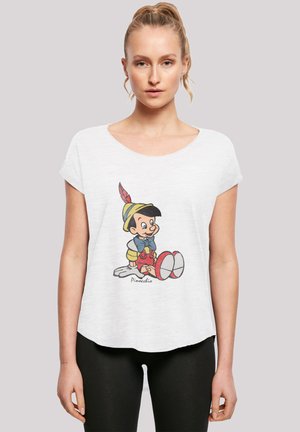 DISNEY PINOCCHIO CLASSIC PINOCCHIO - T-shirt con stampa - white