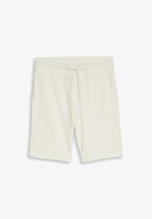 TOM TAILOR, STRUCTURED SHORTS - Verryttelyhousut - gardenia white