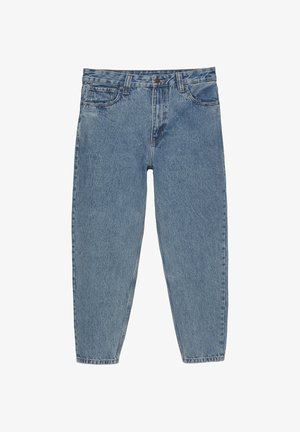 PULL&BEAR, STANDARD DENIM TROUSERS - DENIM TROUSERS - Džínsy tapered fit - blue denim