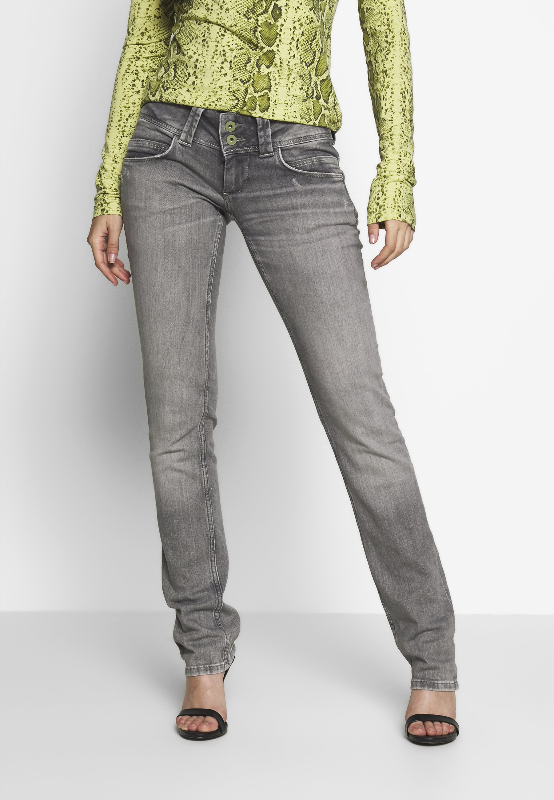 Pepe Jeans VENUS - Jeans Straight Leg - grey denim/hellgrau - Zalando.de