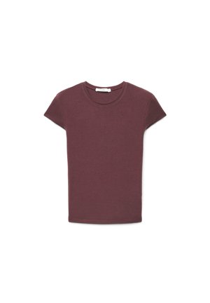 Terranova, T-SHIRT TINTA UNITA - T-shirt basic - marrone scuro