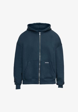 Dropsize, SUPER HEAVY RIB ZIPPER - Sweat zippé - moss green