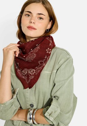 Grain de Malice, FOULARD CARRÉ IMPRIMÉ BANDANA - Bufanda - bordeaux