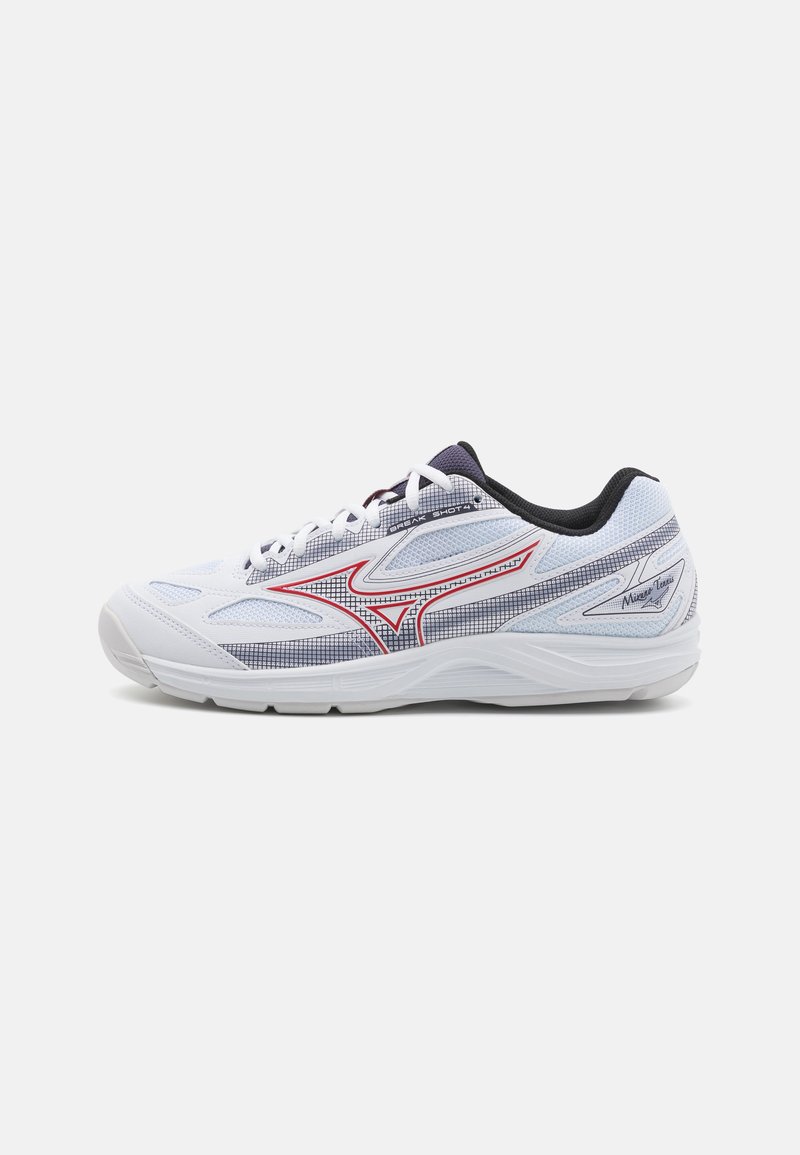 Mizuno - BREAK SHOT 4 CS - Carpet court tennis shoes - white/salsa/aleutian, Enlarge