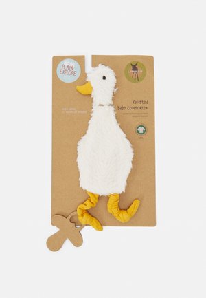 BABY COMFORTER GOTS TINY FARMER GOOSE UNISEX - Hračka - white
