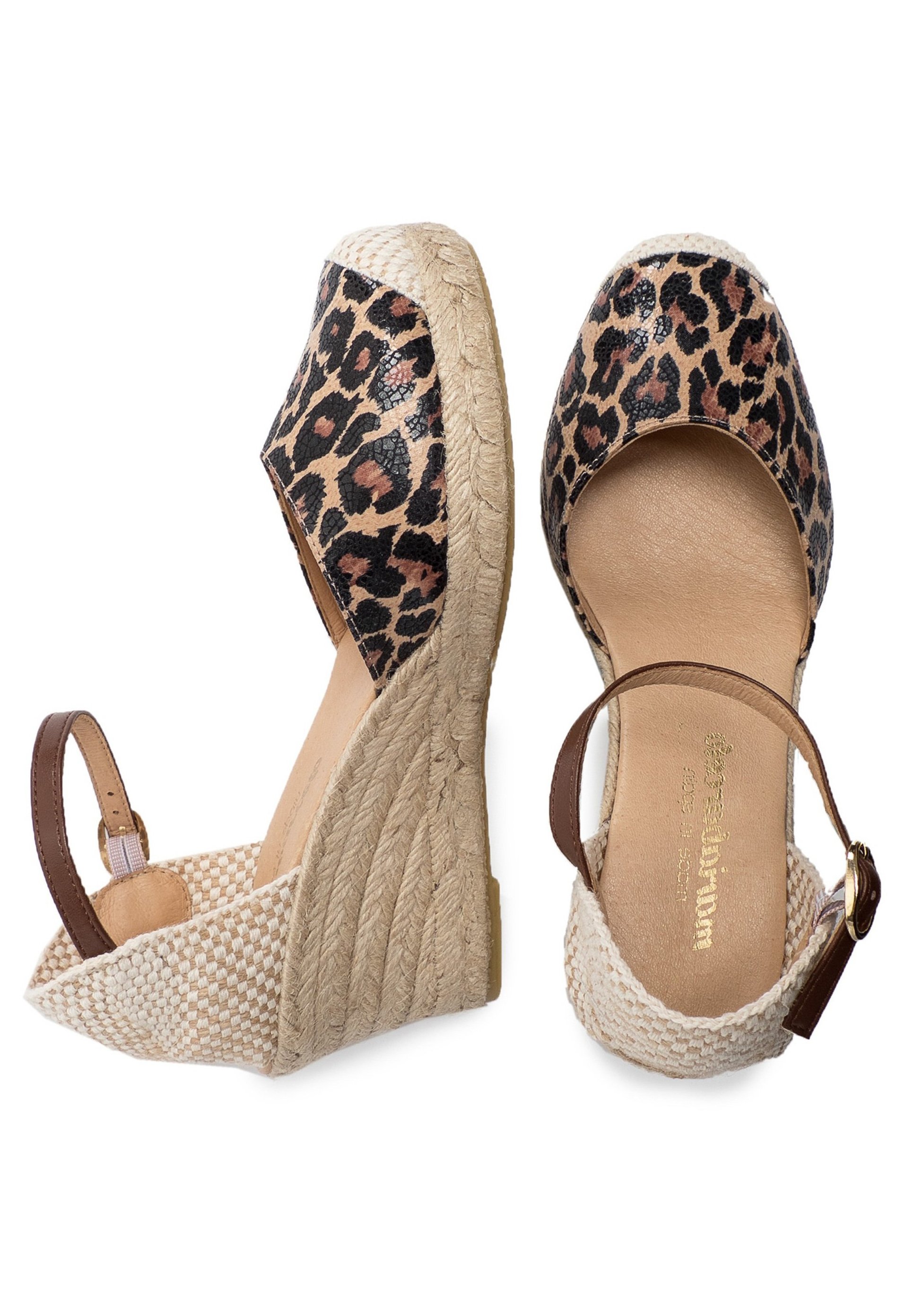 Maria Barcelo MEDIA ESPARTO LEOPARDO - Sandalias con plataforma - leopardo/multicolor  - Zalando.es