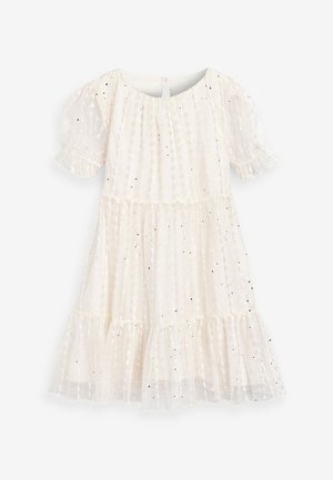 TIERED TULLE - Cocktailklänning - white