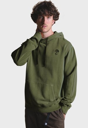 Mikina s kapucňou - khaki