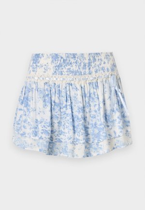 Hollister Co. PRETTY GRAD MINI - Mini sijonas - white/blue