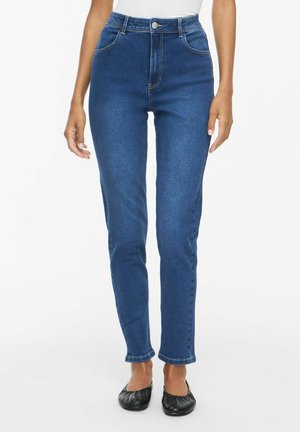 VILA, SLIM FIT JEANS VIMIA HIGH-WAIST - Jean slim - dark blue denim