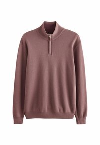 ZIP NECK REGULAR FIT - Pulóver - dusky pink