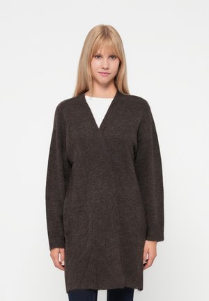 ONLTALIO OPEN CARDIGAN - Adīta jaka - chocolate martini melange
