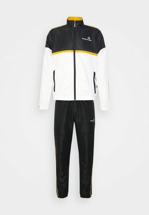 Sergio Tacchini LISTA TRACKSUIT - Survêtement - black/white/harvest gold